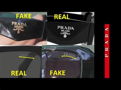 Real vs Fake Prada Sunglass. how to spot counterfeit Prada .